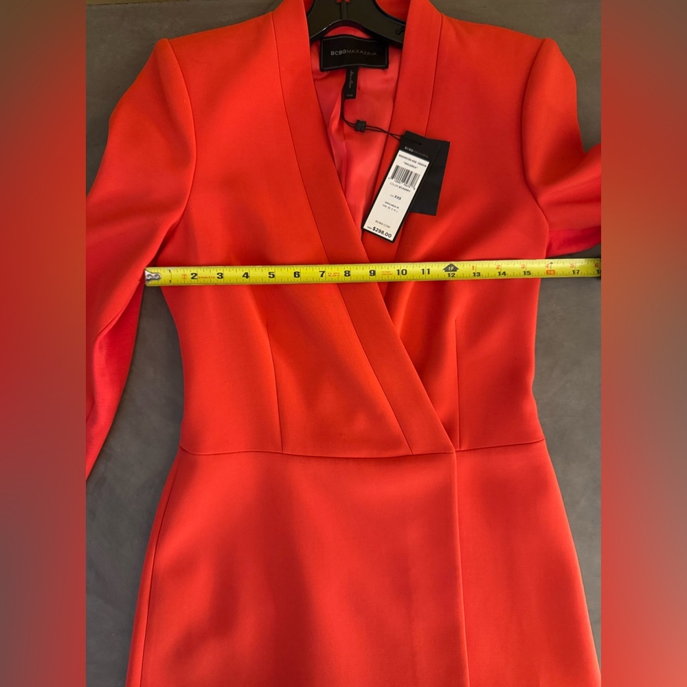 BCBGMaxAzria Waleska Jacket Dress in Bright Poppy - Picture 5 of 5